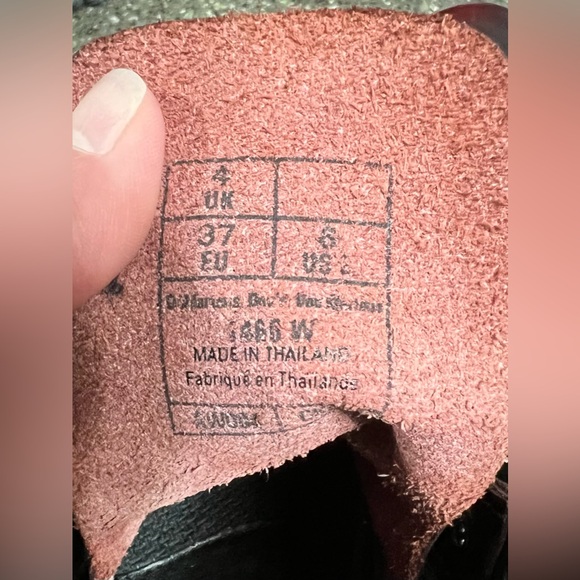 Dr Doc Martens 1460 Cherry Red Arcadia Leather Combat Boots STUNNING - Picture 16 of 16